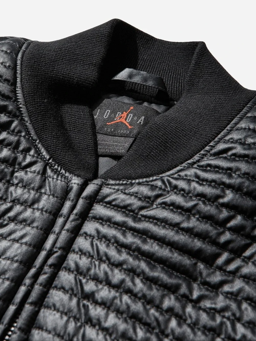 Nike Air Jordan Flight Black Quilted Bomber Jacket Men’s XL NWT